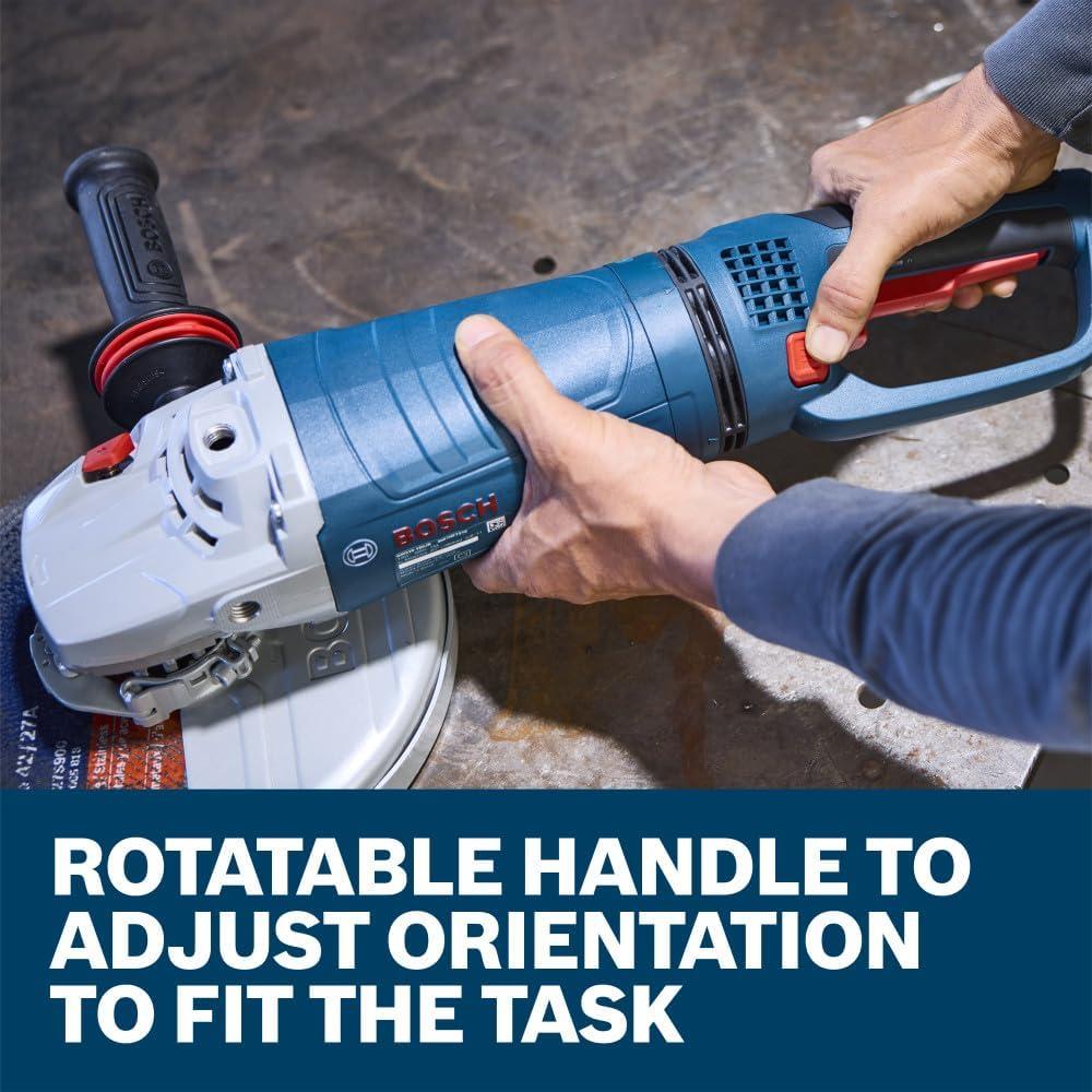 imageBosch GWS25180PR 7 In Large Angle Grinder 15 Amp