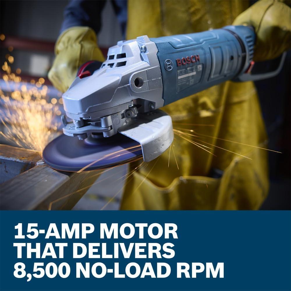 imageBosch GWS25180PR 7 In Large Angle Grinder 15 Amp