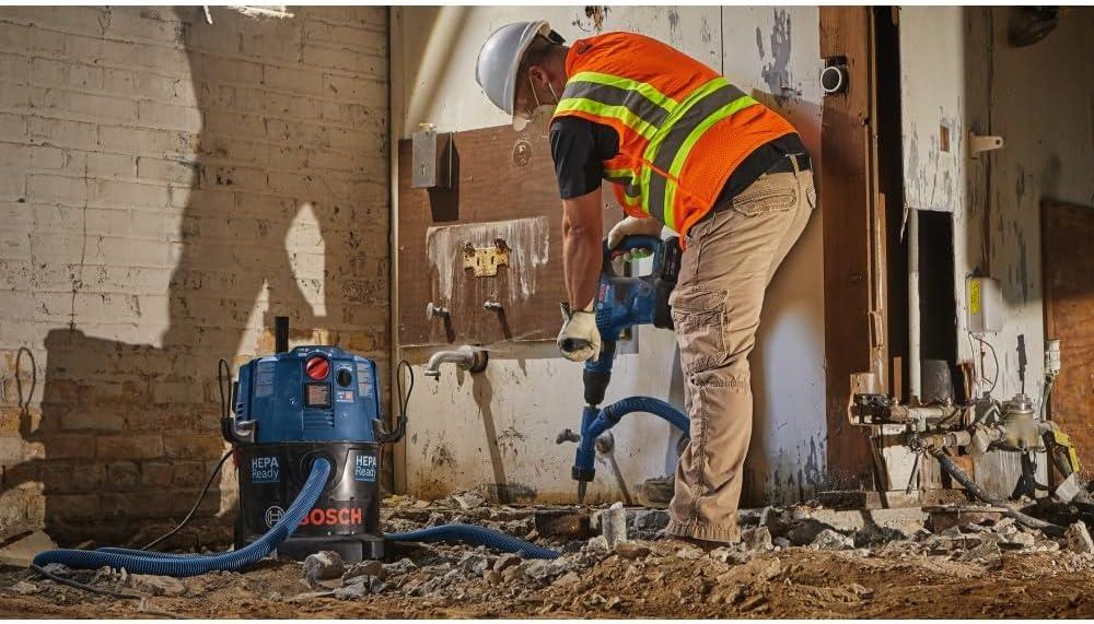 imageBosch HSD1935 1 In x 16 In SDSmax BlueCollar RTec Flat Chisel with Dust AdapterSDSmax RTec Star Point Twist BlueCollar