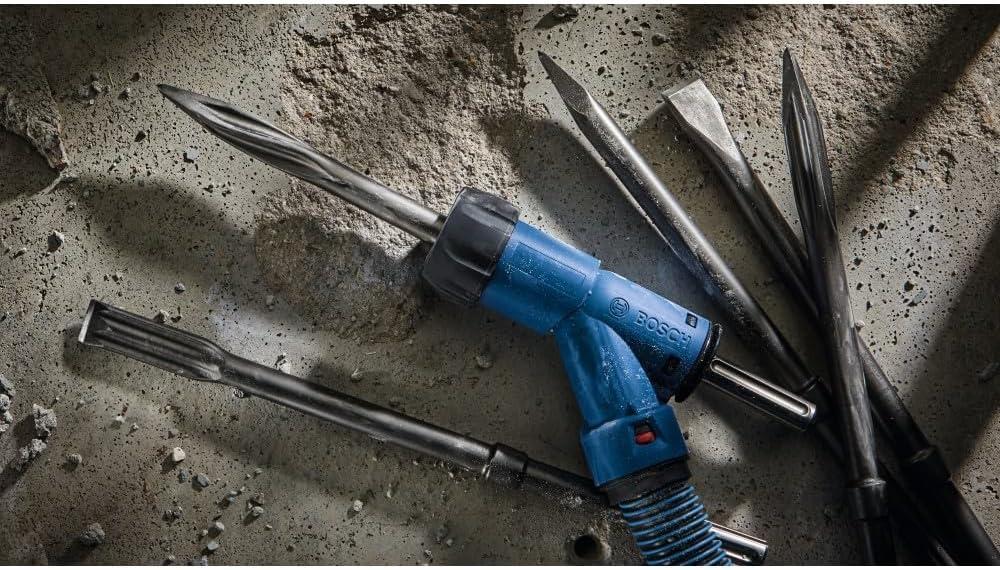 imageBosch HSD1935 1 In x 16 In SDSmax BlueCollar RTec Flat Chisel with Dust AdapterSDSmax RTec Star Point Twist BlueCollar