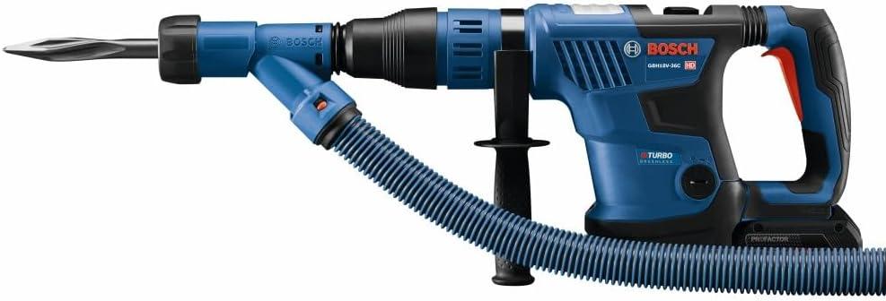 imageBosch HSD1935 1 In x 16 In SDSmax BlueCollar RTec Flat Chisel with Dust AdapterSDSmax RTec Star Point Twist BlueCollar