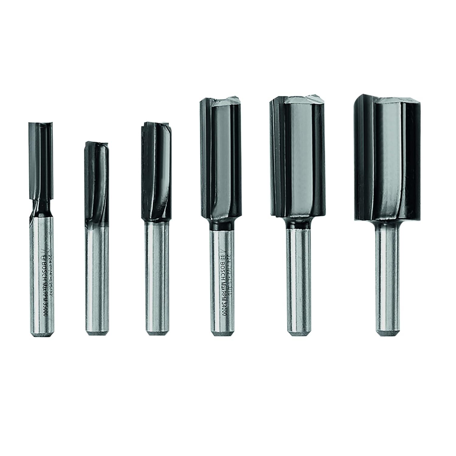 imageBosch RBS030MBS 30 pc CarbideTipped Wood Router Bit Set6Piece