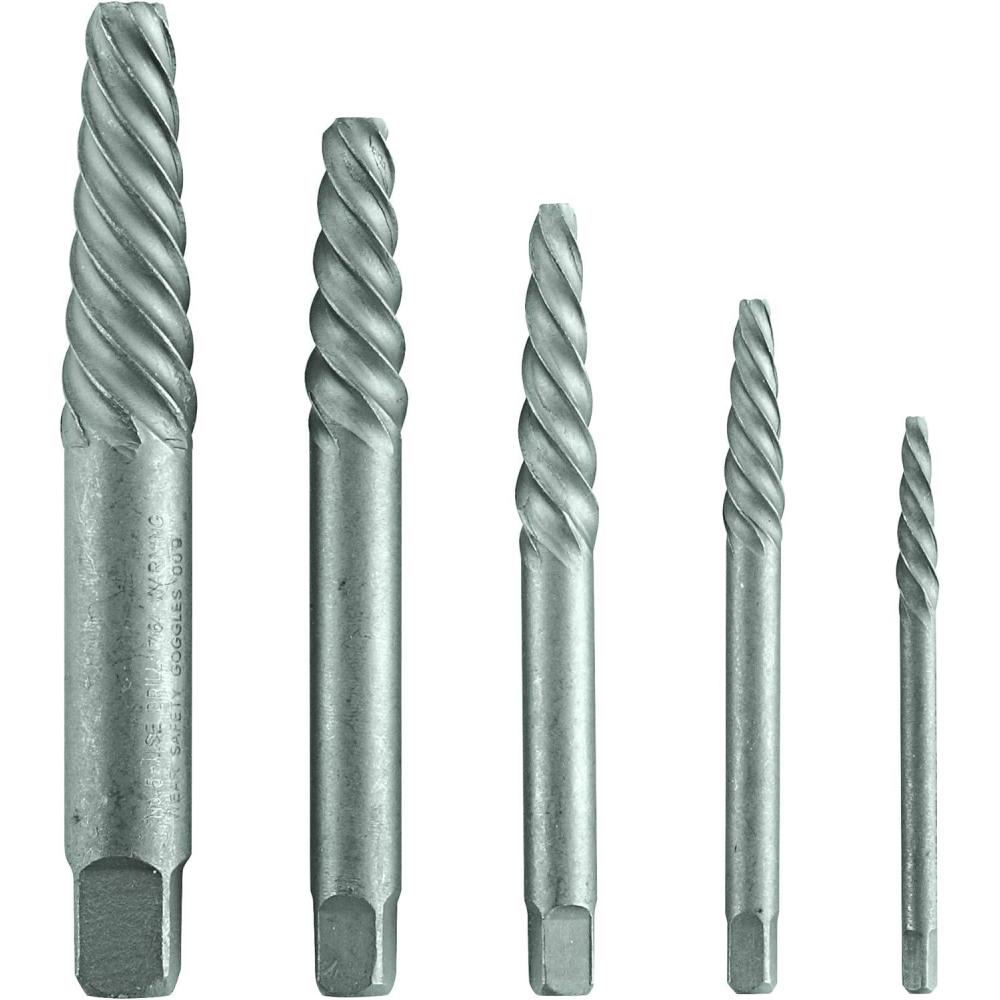 imageBosch BSPE6D 12 pc HighCarbon Steel Spiral Flute Screw Extractor SetAssorted