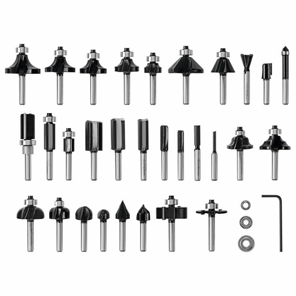 imageBosch RBS030MBS 30 pc CarbideTipped Wood Router Bit Set30Piece