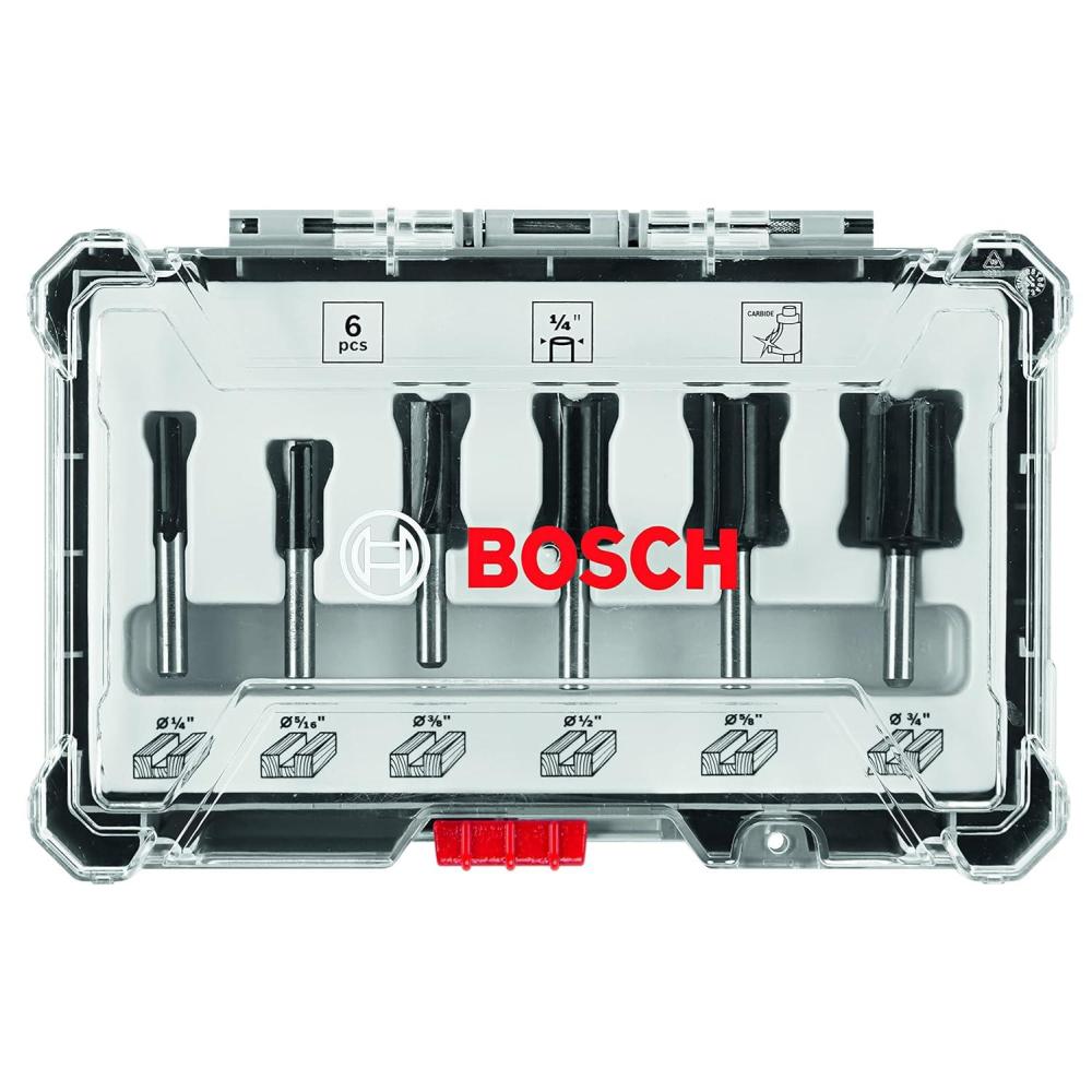 imageBosch RBS030MBS 30 pc CarbideTipped Wood Router Bit Set6Piece