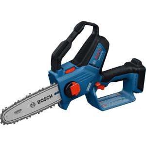 BOSCH GKE18V-20N14X 18V Cordless Pruning Saw, 8-Inch Bar for Limbing, High-Speed Brushless Motor, Advanced Safety Features for Yard Work (Includes: 4.0Ah Battery and Charger)(Bare Tool)