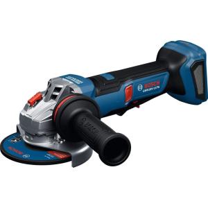 BOSCH GWS18V-11PSN 18V Angle Grinder w/Powerful Brushless Motor, 6-Speed Variable Control, for 4-1/2-5 In. Metal and Concrete Grinding and Cutting (Inc: Guards, Handle, Flange, and Nut; Bare Tool)