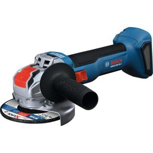 BOSCH GWX18V-8-2N 18V X-LOCK™ Angle Grinder for up to 5X faster wheel changes, a powerful 8-Amp equivalent brushless motor, slim grip for light grinding and cutting (Inc: Guards and Handle; Bare Tool)