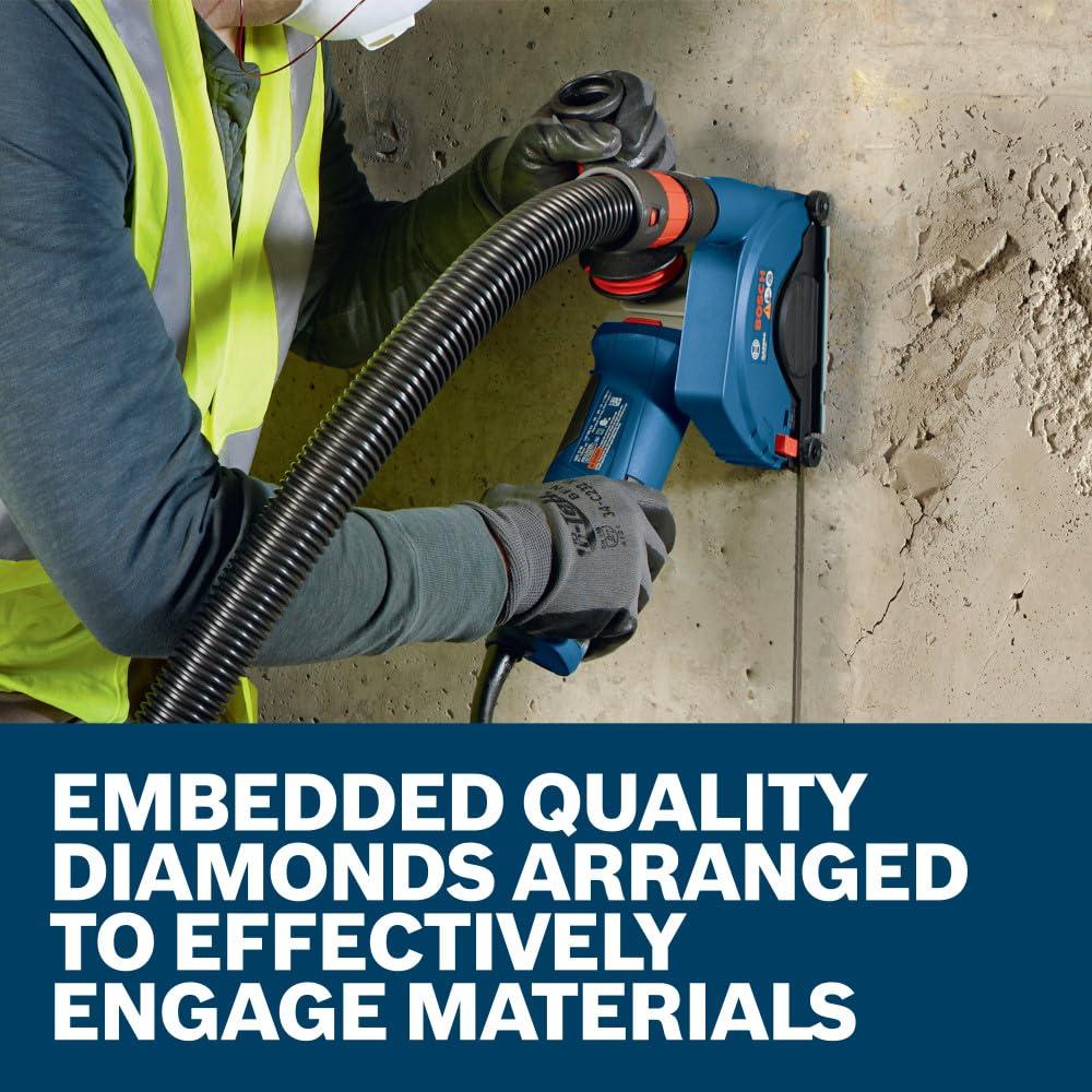 imageBOSCH DB1069 10 In Rapido Premium Continuous Rim Diamond Blade with 58 In Arbor for Wet Cutting Applications in Glass Tile Ceramic TileIndustrial