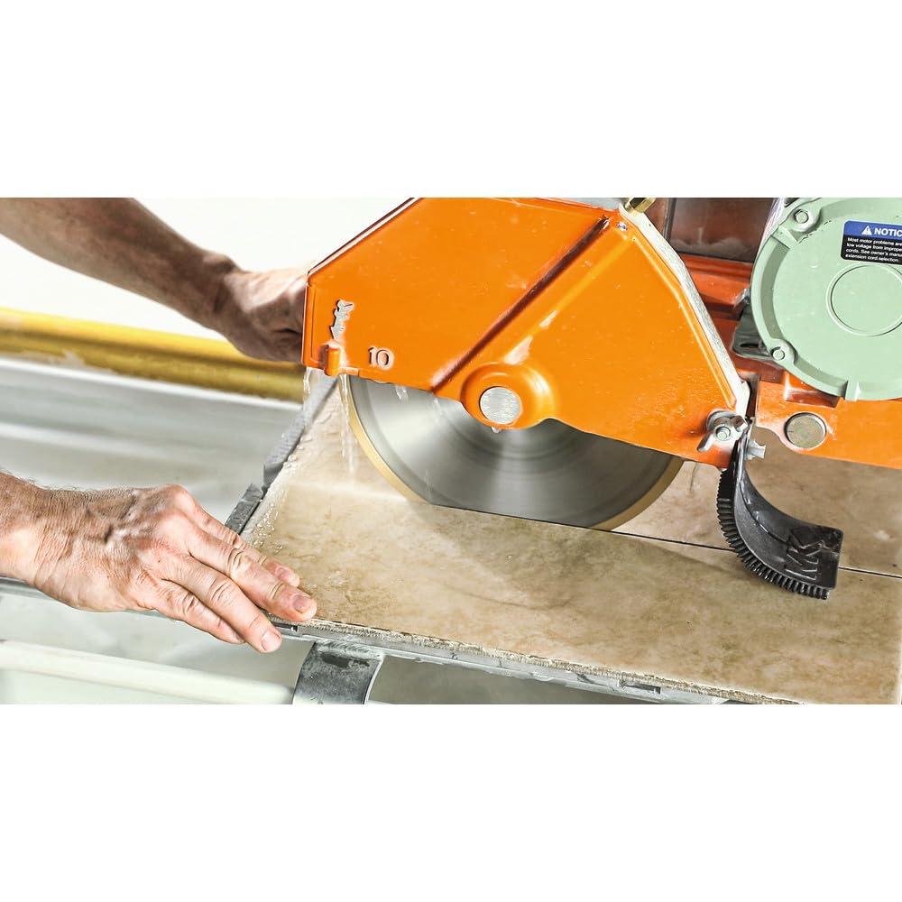 imageBOSCH DB1069 10 In Rapido Premium Continuous Rim Diamond Blade with 58 In Arbor for Wet Cutting Applications in Glass Tile Ceramic TileIndustrial