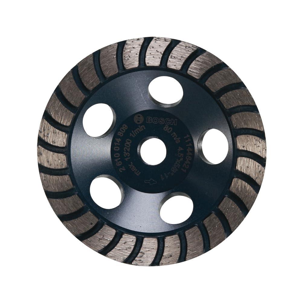 imageBOSCH DCDR0501 5 in Double Row Segmented Diamond Cup Wheel Longer Life Effective Grinding Concrete Mortar Small Angle Grinders
