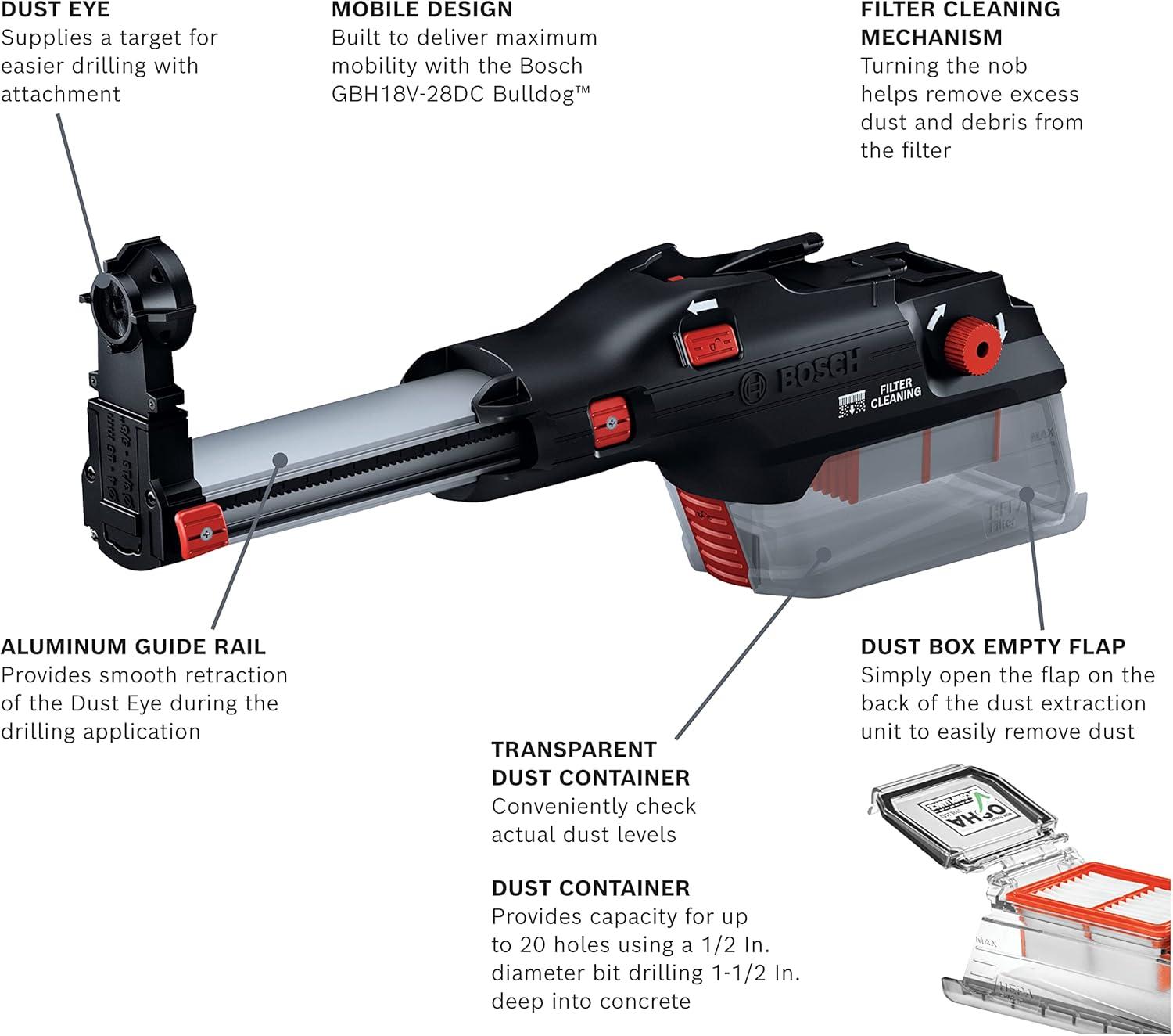 imageBOSCH GDE28D SDSplus DustCollection Attachment