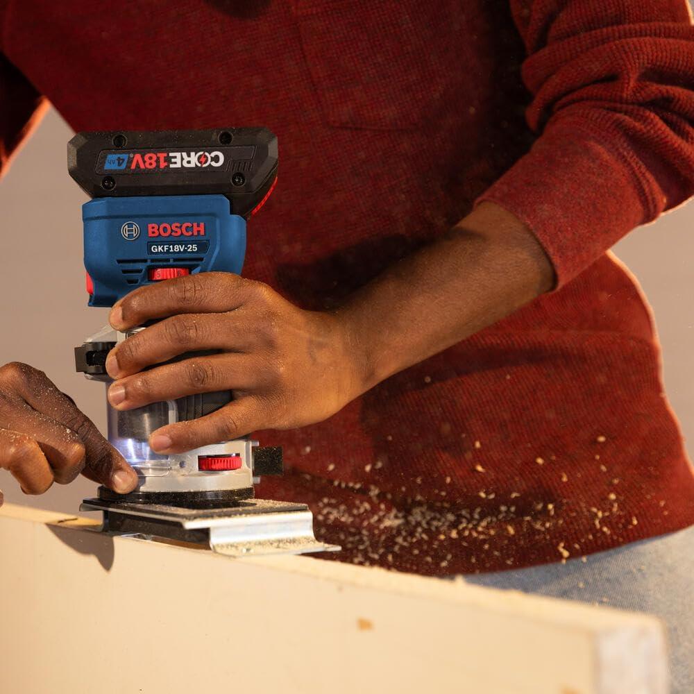 imageBOSCH GKFSQ01 Square Subbase Enhanced Stability Edge Profiling Colt Router CompatibileBare Tool