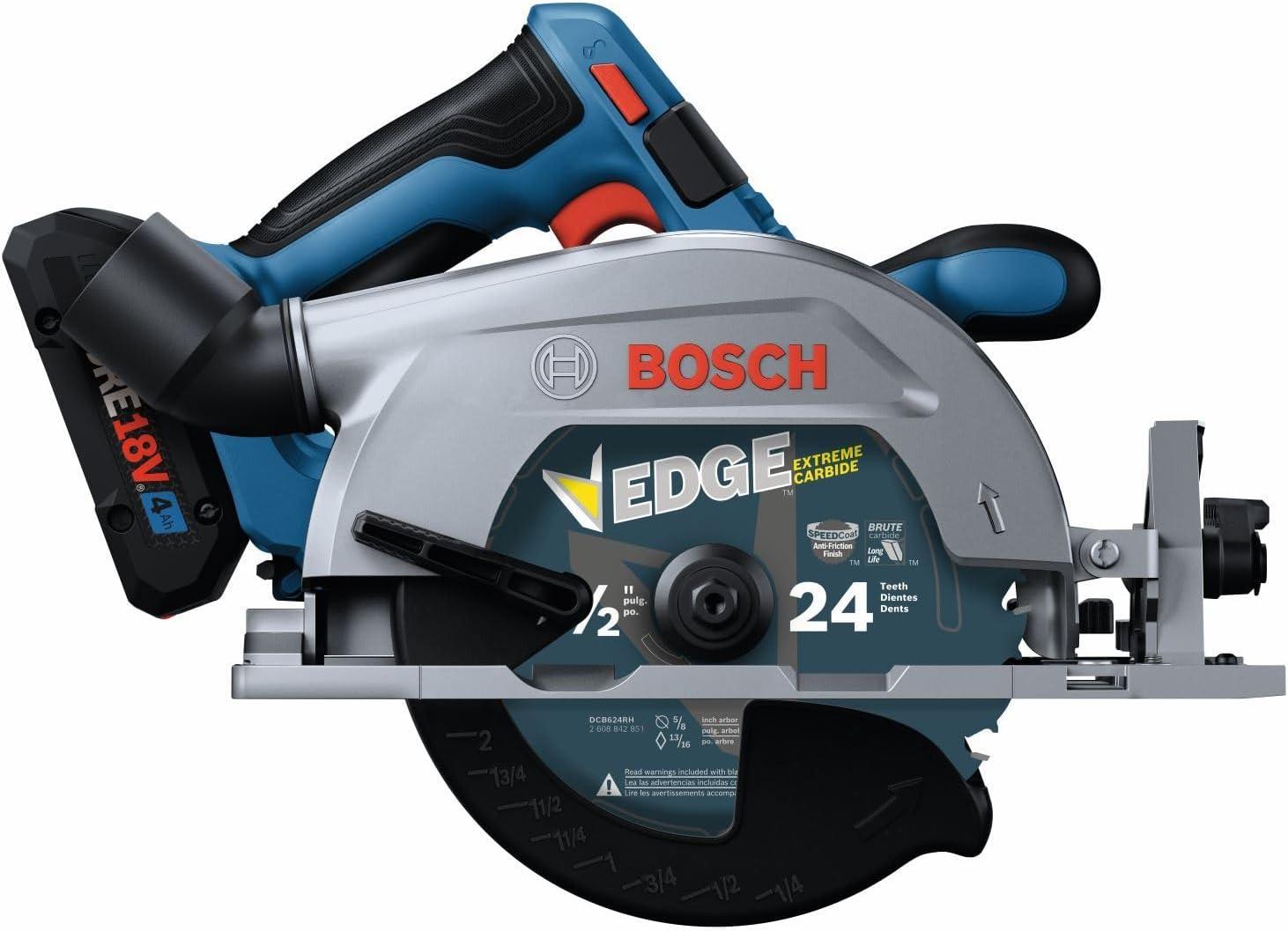imageBOSCH GKS18V22N 18V Brushless BladeRight 612 In Circular Saw Bare ToolBladeRight w Battery Kit