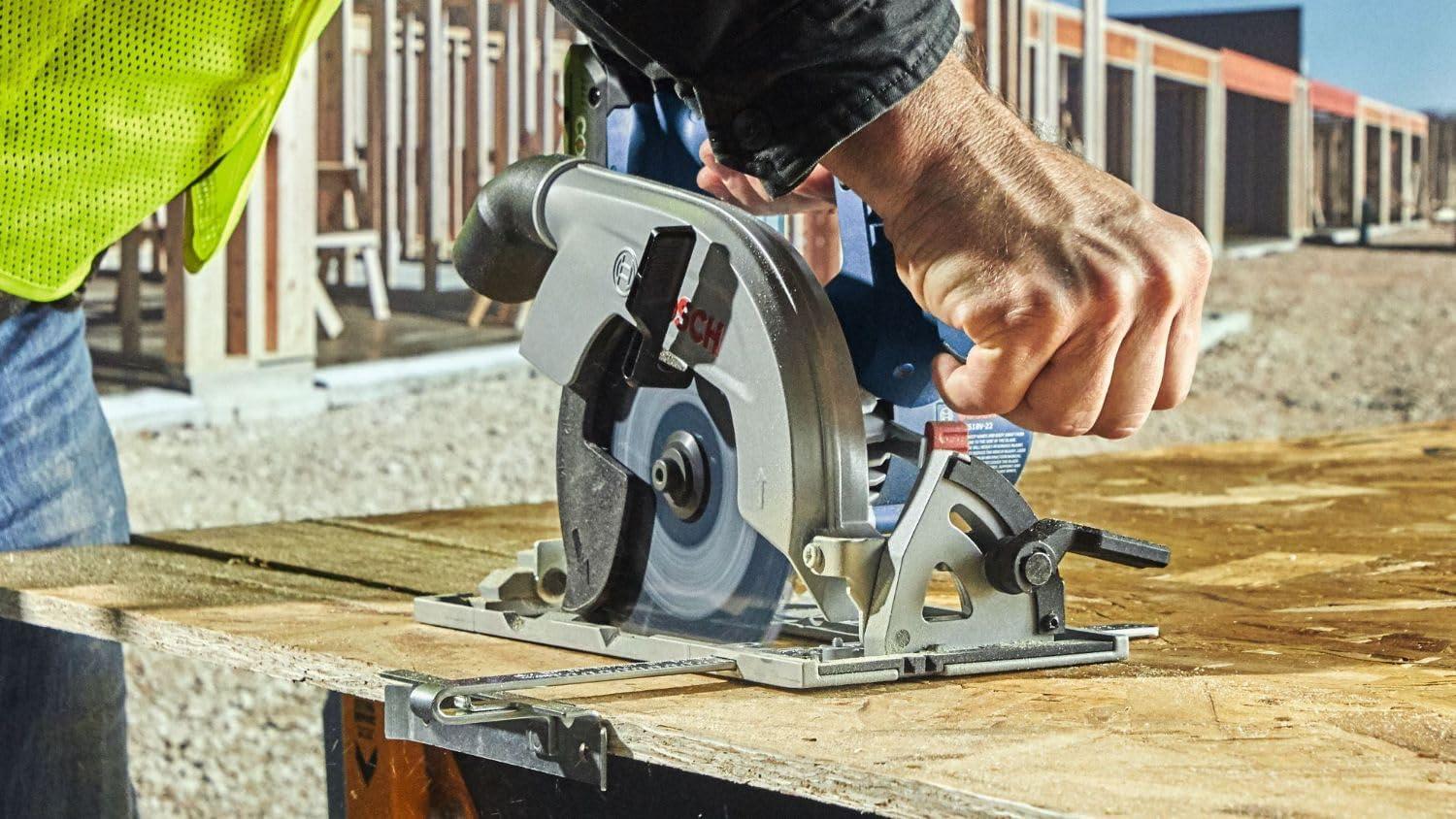 imageBOSCH GKS18V22N 18V Brushless BladeRight 612 In Circular Saw Bare ToolTool Only BladeRight