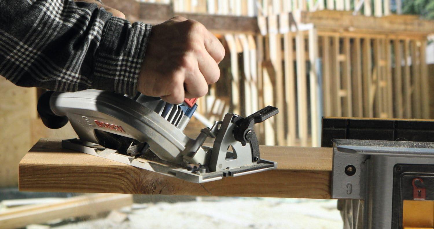 imageBOSCH GKS18V22N 18V Brushless BladeRight 612 In Circular Saw Bare ToolTool Only BladeRight