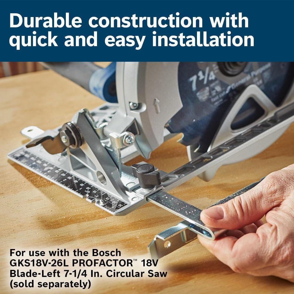imageBOSCH GKSLPG Rip Fence Attachment for Bosch GKS18V26L Circular Saw Precision Guide for Easy Accurate Rip Cuts Quick Installation Durable Steel Design for LongLasting Performance