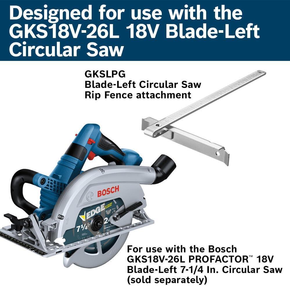 imageBOSCH GKSLPG Rip Fence Attachment for Bosch GKS18V26L Circular Saw Precision Guide for Easy Accurate Rip Cuts Quick Installation Durable Steel Design for LongLasting Performance