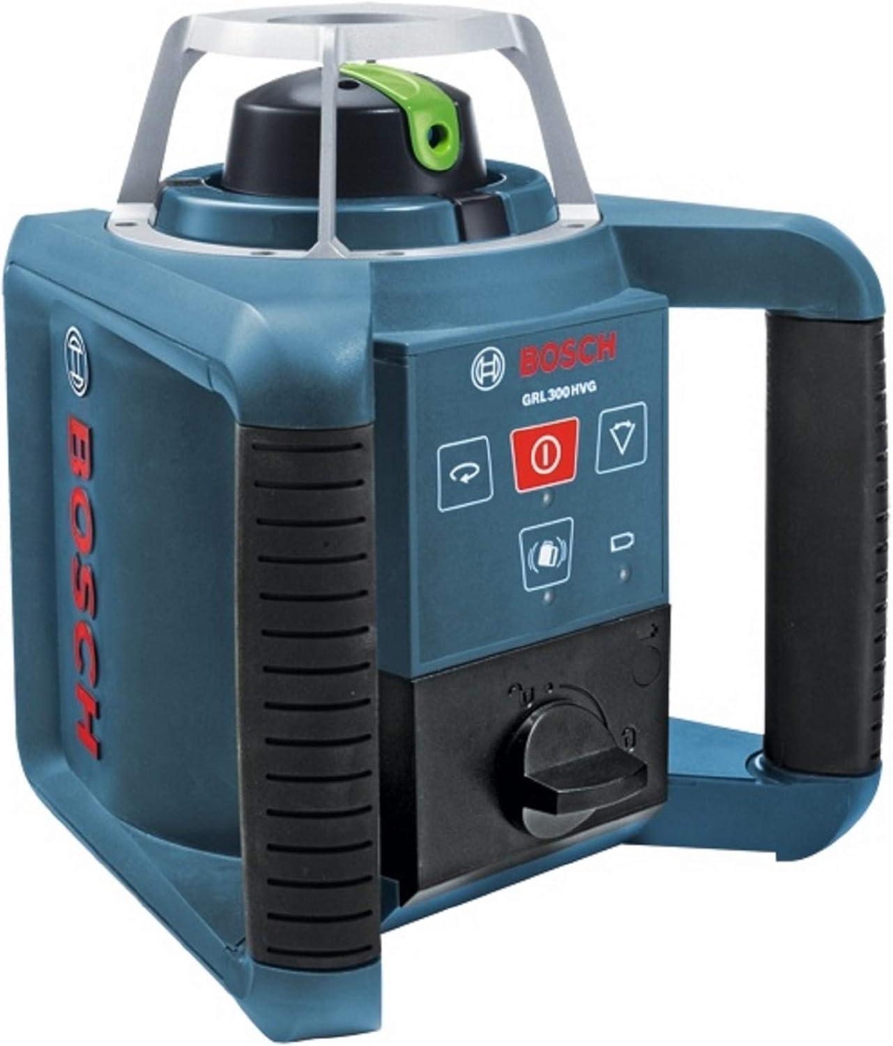 imageBOSCH GRL90020HVK REVOLVE SelfLeveling HorizontalVertical Rotary Laser Kit Includes Tripod Grade Rod Receiver 2 D Batteries Carrying Case amp AccessoriesGREEN 1000 ft Rotary Laser