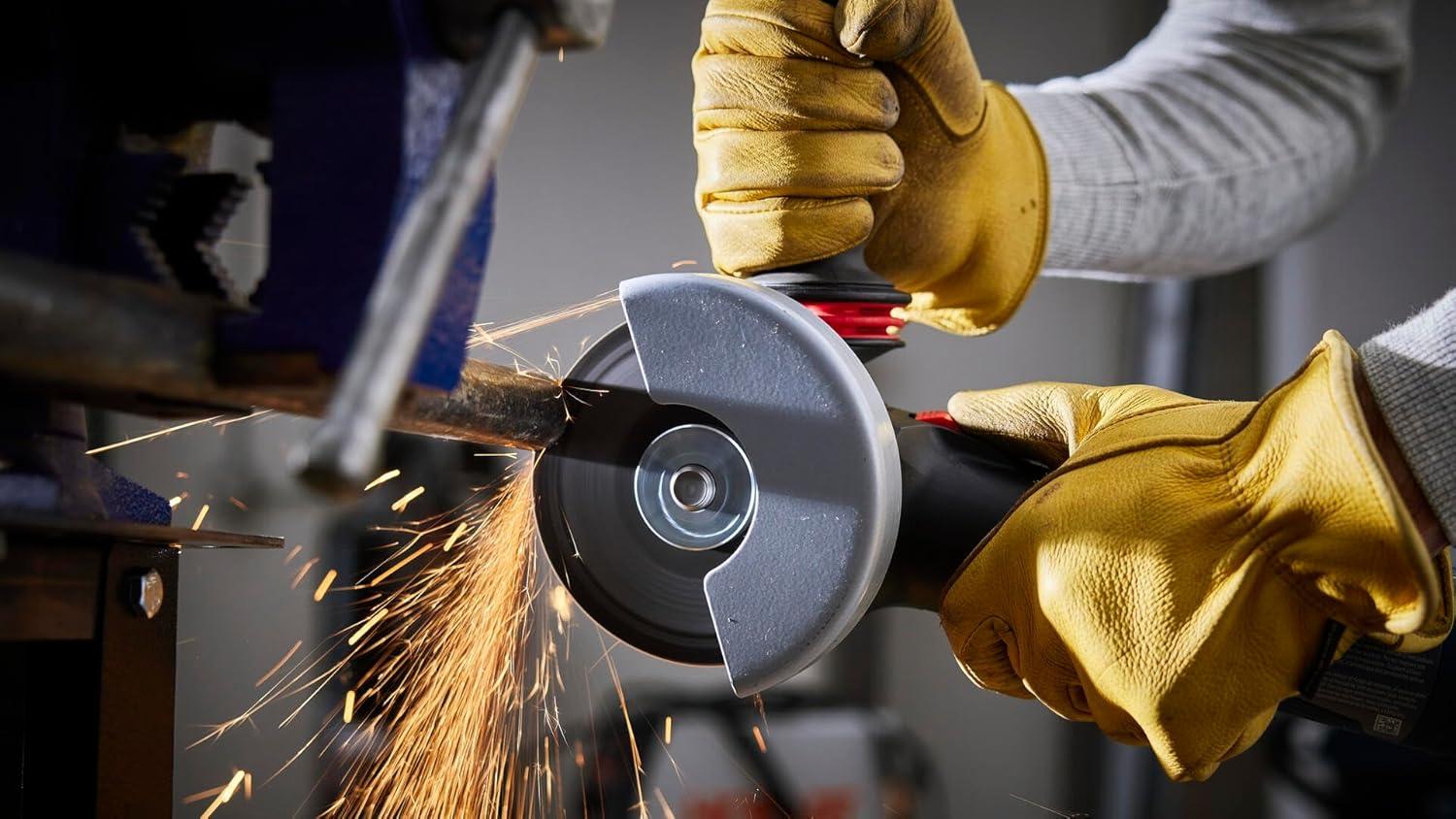 imageBOSCH GWS1450 5 In Angle Grinder Compact Powerful 13Amp Motor with Slide Switch High Performance for Grinding and Cutting