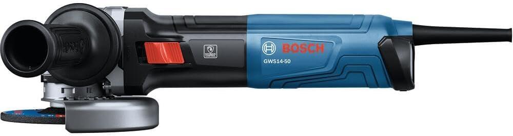 imageBOSCH GWS1450 5 In Angle Grinder Compact Powerful 13Amp Motor with Slide Switch High Performance for Grinding and Cutting