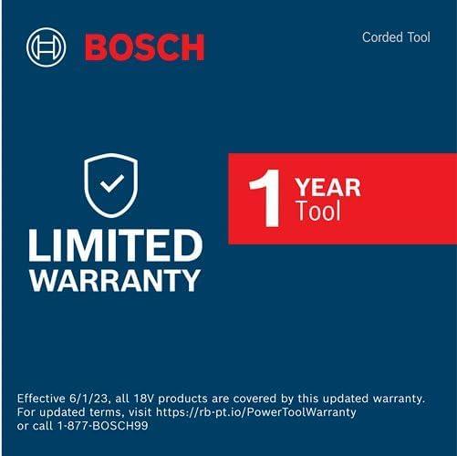 imageBOSCH GWS1450 5 In Angle Grinder Compact Powerful 13Amp Motor with Slide Switch High Performance for Grinding and Cutting