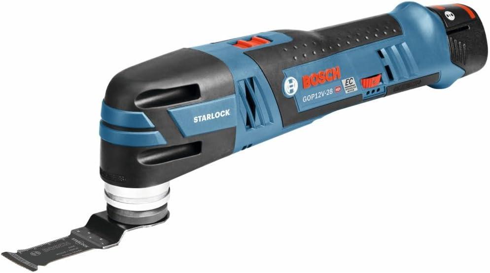 imageBOSCH GXL12V270B22 12V Max Brushless 2 Tool Combo Kit with 5in1 Flexiclick Cordless DrillDriver and Starlock Oscillating Multi Tool Includes 2 Batteries Charger amp 4 Attachments
