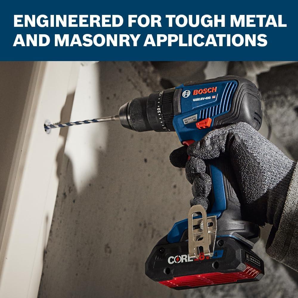 imageBOSCH GXL18V701B25 18V 7Tool Combo Kit with 2In1 BitSocket Impact Driver Hammer DrillDriver Recip Saw Circular Saw Oscillating Tool Angle Grinder LED Worklight amp 2 CORE18V 4 Ah Batteries