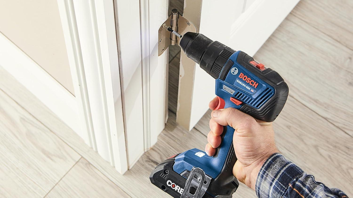 imageBOSCH GXL18V701B25 18V 7Tool Combo Kit with 2In1 BitSocket Impact Driver Hammer DrillDriver Recip Saw Circular Saw Oscillating Tool Angle Grinder LED Worklight amp 2 CORE18V 4 Ah Batteries