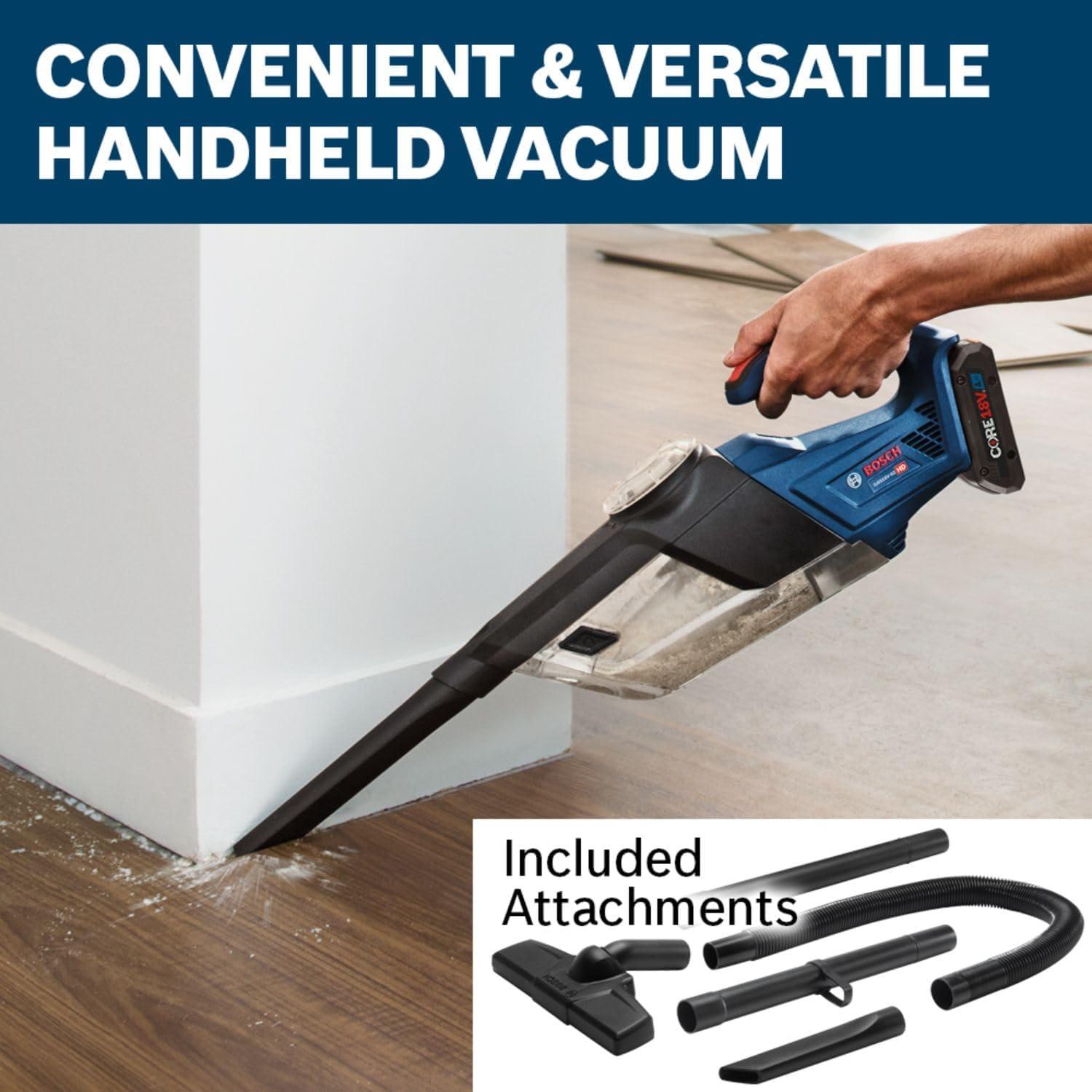 imageBOSCH GXL18V901B25 18V 9Tool Combo Kit 2In1 BitSocket Impact Driver Hammer DrillDriver Recip Saw Circ Saw Oscillating Tool Angle Grinder Vacuum Worklight 2 CORE18V 4 Ah Batteries