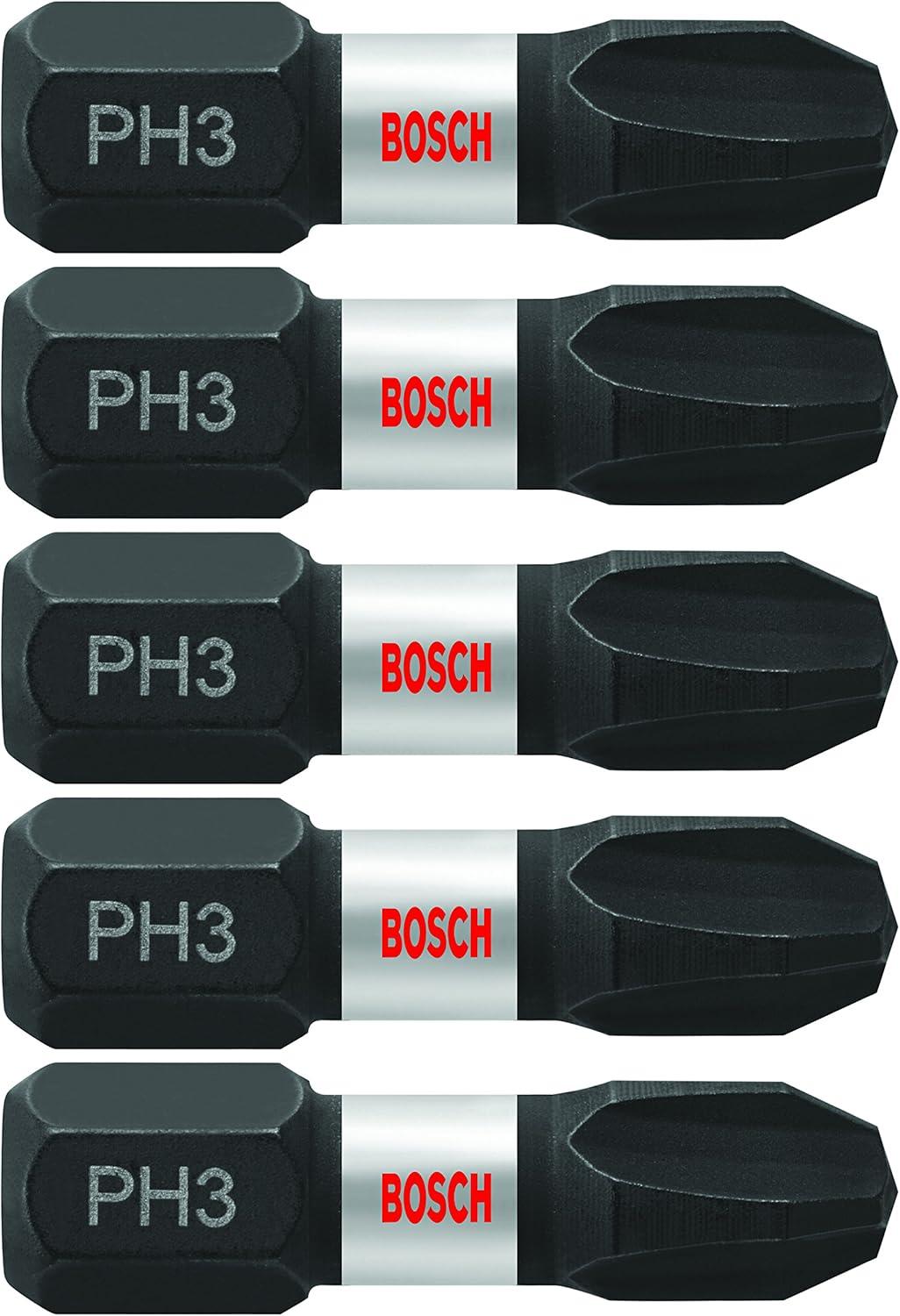 imageBOSCH ITPH12B 10Pack 2 In Phillips 1 Impact Tough Screwdriving Power Bits1 In