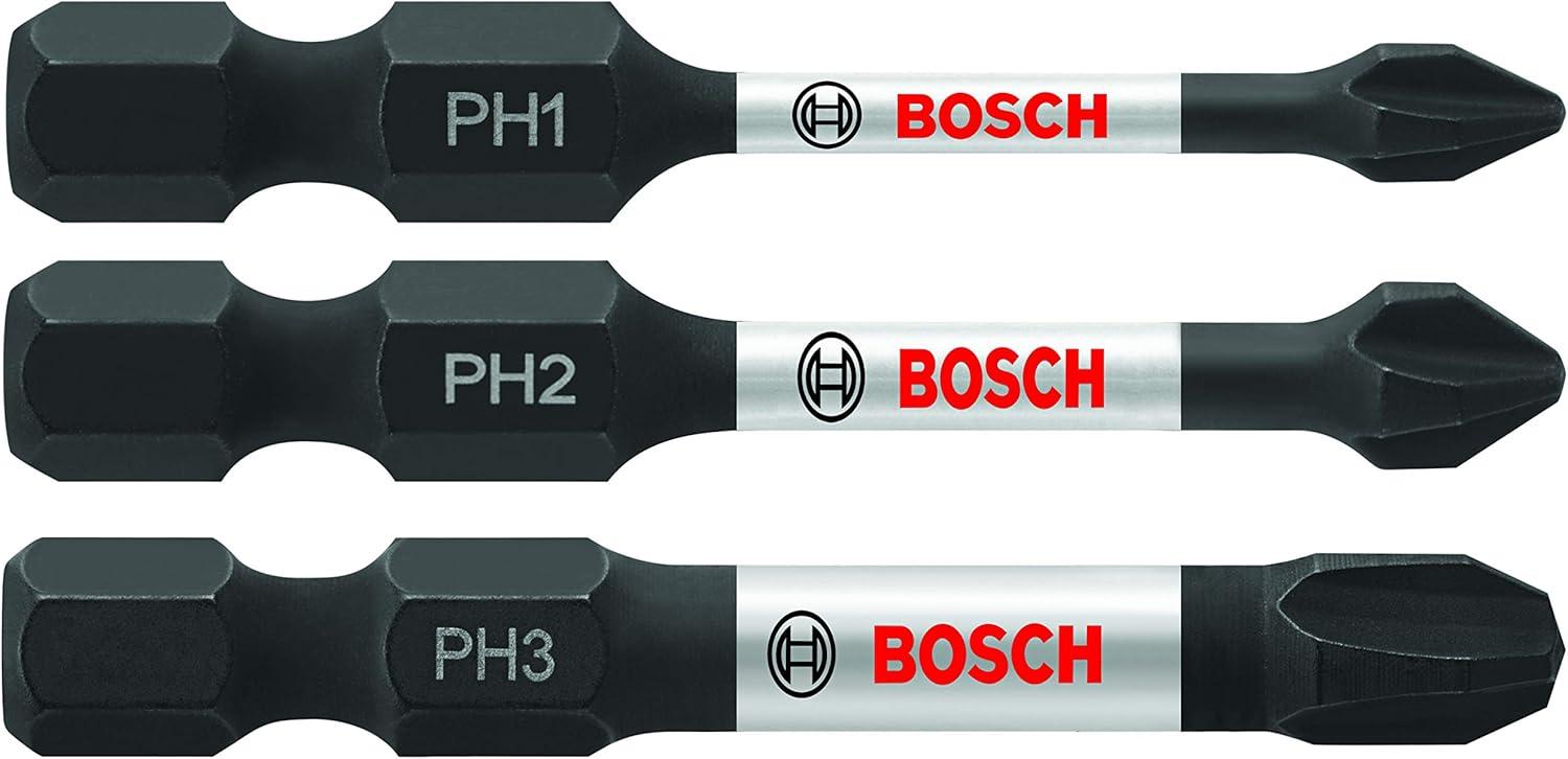 imageBOSCH ITPH2115 15Pack 1 In Phillips 2 Impact Tough Screwdriving Insert Bits2 In