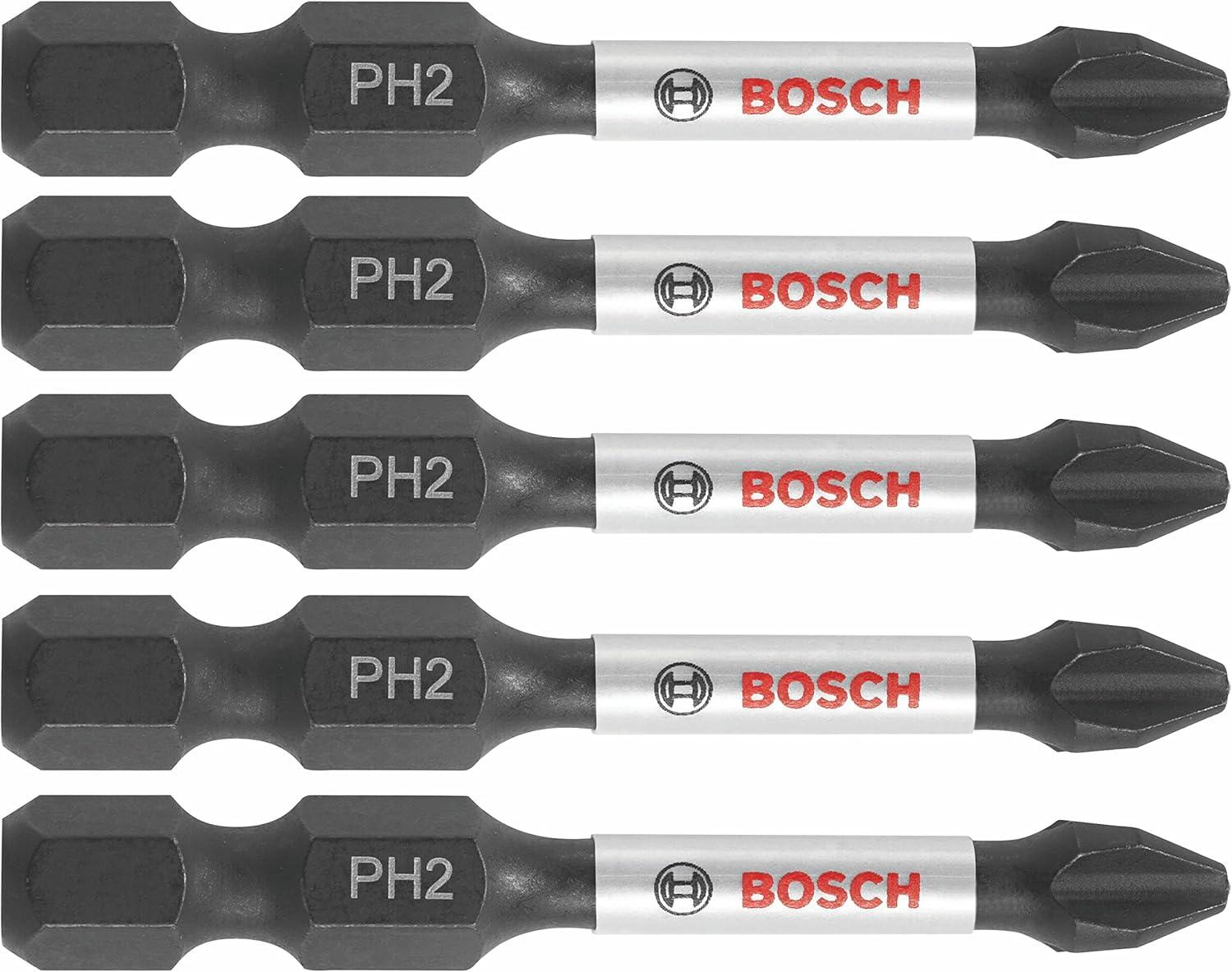 imageBOSCH ITPH2215 15Pack 2 In Phillips 2 Impact Tough Screwdriving Power Bits2 In