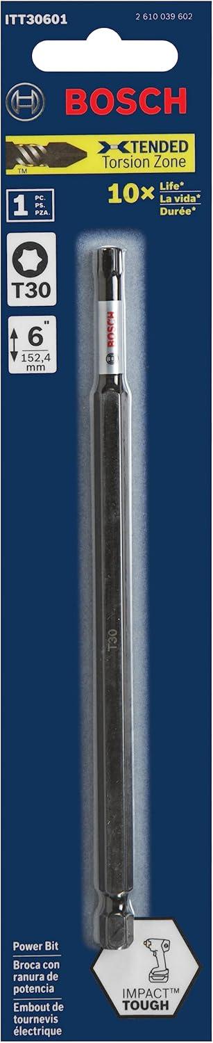 imageBOSCH ITT2035B 10Pack 312 In Torx 20 Impact Tough Screwdriving Power Bits6 In