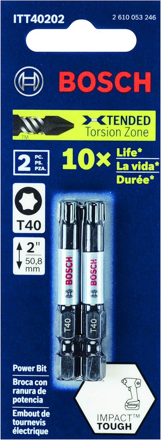 imageBOSCH ITT25215 15Pack 2 In Torx 25 Impact Tough Screwdriving Power Bits2 In