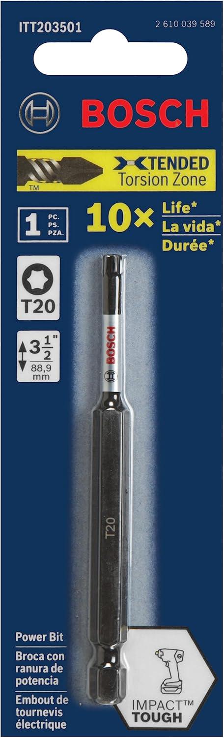imageBOSCH ITT256B 10Pack 6 In Torx 25 Impact Tough Screwdriving Power Bits312 In