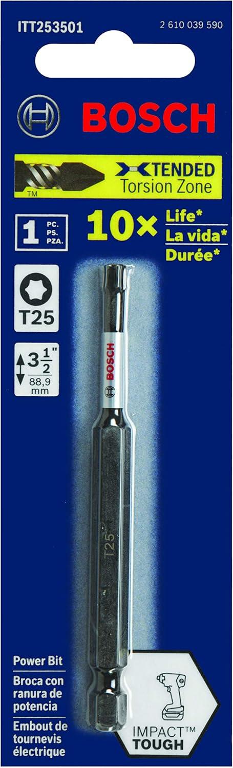 imageBOSCH ITT256B 10Pack 6 In Torx 25 Impact Tough Screwdriving Power Bits312 In