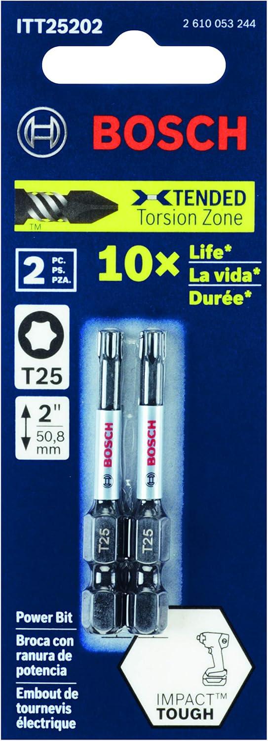 imageBOSCH ITT302B 10Pack 2 In Torx 30 Impact Tough Screwdriving Power Bits2 In