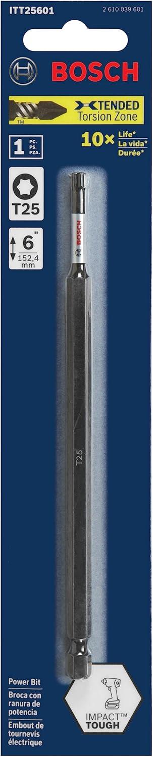 imageBOSCH ITT302B 10Pack 2 In Torx 30 Impact Tough Screwdriving Power Bits6 In