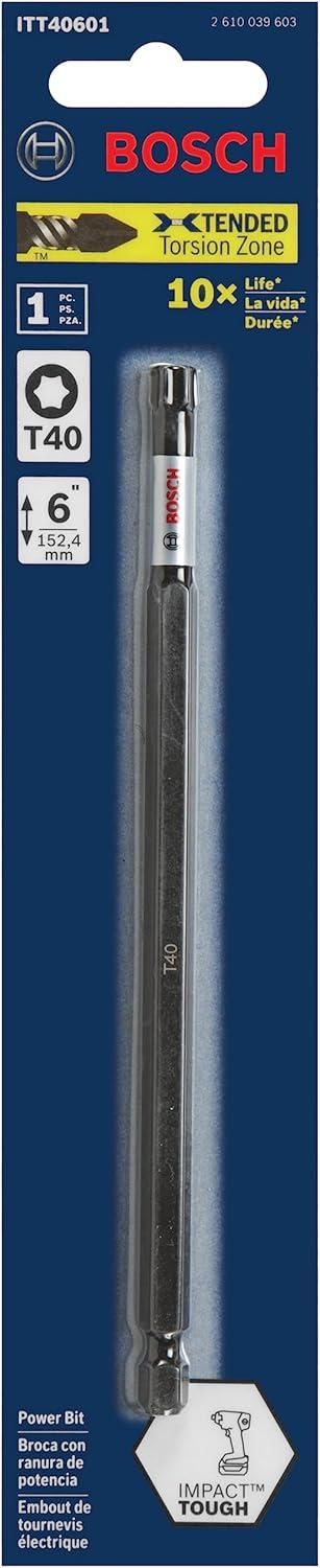 imageBOSCH ITT302B 10Pack 2 In Torx 30 Impact Tough Screwdriving Power Bits6 In