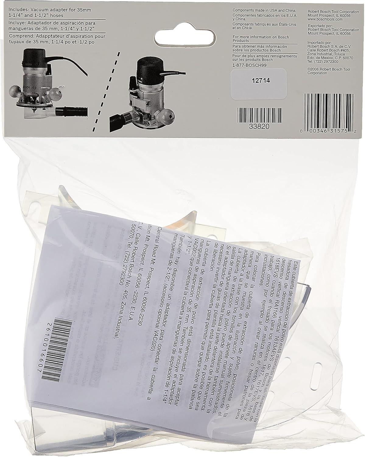 imageBOSCH RA1172AT 2Piece Router Dust Extraction Vacuum Hook Kit with Included Hose Adapter