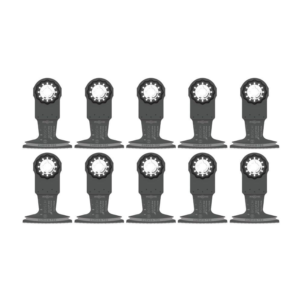 imageBOSCH Starlock OSL114F3 Oscillating MultiTool Blade 114 Inch BiMetal Plunge Cut Swiss Precision 3D Fit Interface Compatible with OIS Tools Professional Wood Metal amp Drywall Cutting212 In