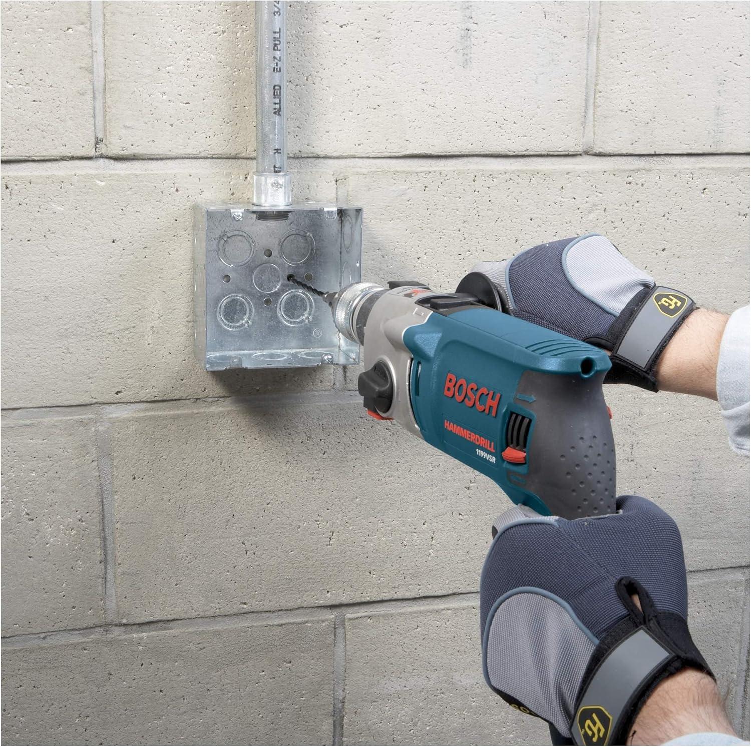 imageBOSCH TC100 532 in x 312 in Flat Shank Hex Masonry Drill Bit Silver312Inch