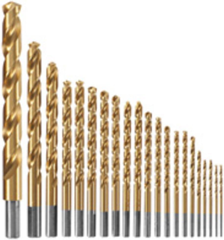 imageBOSCH TI2143 1Piece 14 in x 4 in Titanium Nitride Coated Metal Drill Bit with 38 in Reduced Shank for Applications in HeavyGauge Carbon Steels Light Gauge Metal HardwoodAssorted Sizes