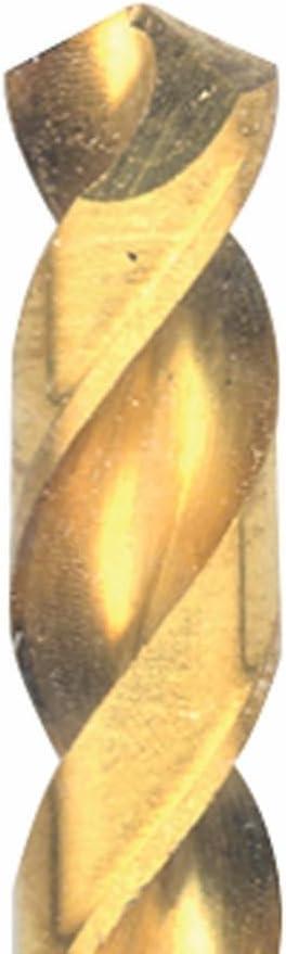 imageBOSCH TI2143 1Piece 14 in x 4 in Titanium Nitride Coated Metal Drill Bit with 38 in Reduced Shank for Applications in HeavyGauge Carbon Steels Light Gauge Metal Hardwood116 in