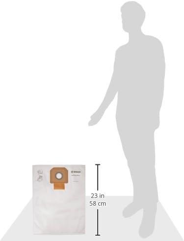 imageBOSCH VB090F 5Pack Fleece Filter Bag for use with VAC090 Dust Extractor 9Gallon White