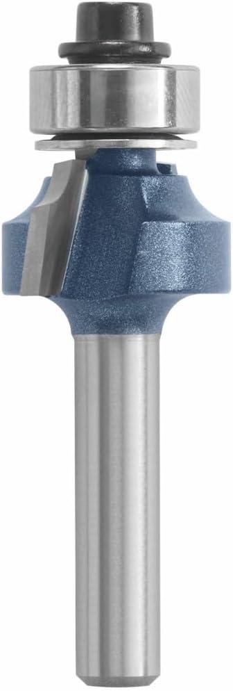 imageBosch 18Inch Radius Roundover Two flutes Router Bit with Ball Bearing