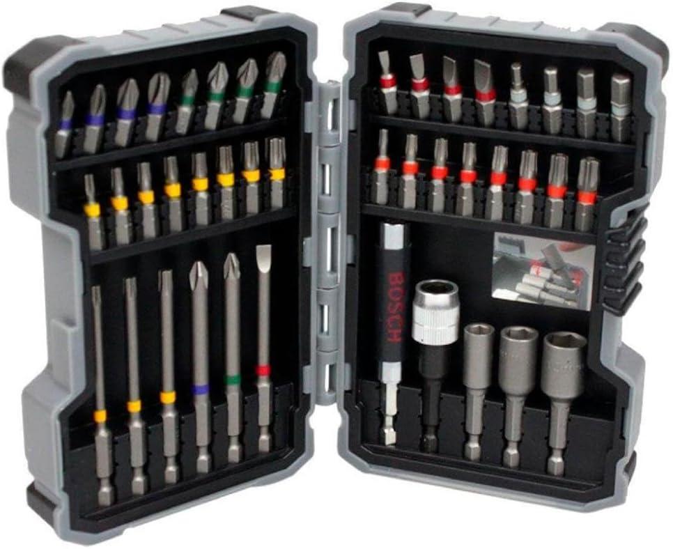 imageBosch 2607017164 43 Piece BitNut setter Masonry Drill Bit SetsSet