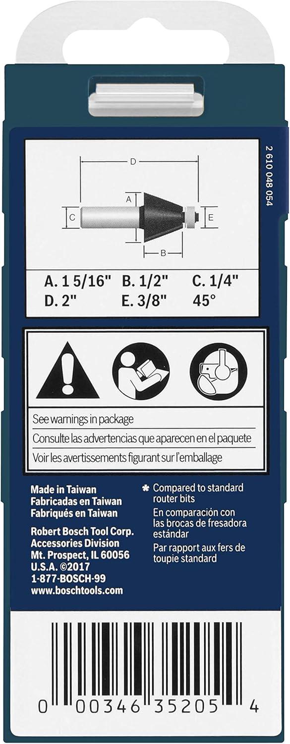 imageBosch 85298MC 114 in Chamfer Router Bit