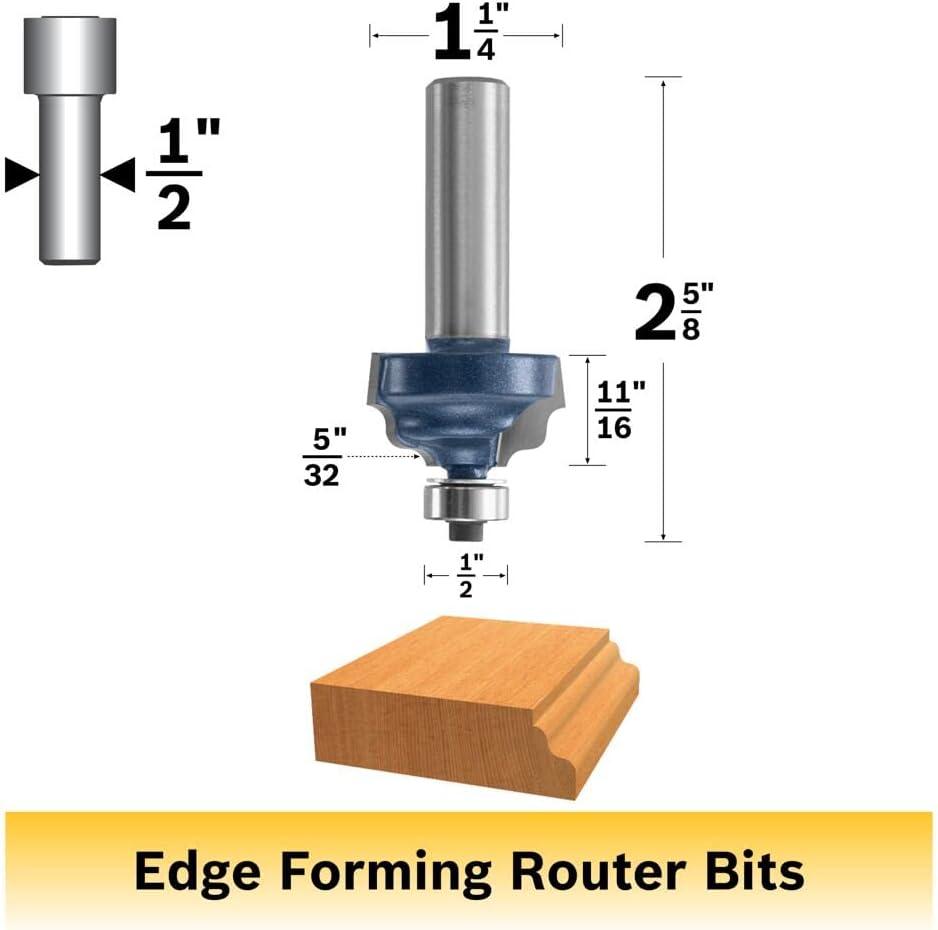 imageBosch 85607M 114 in x 1116 in Carbide Tipped Wavy Edge Bit